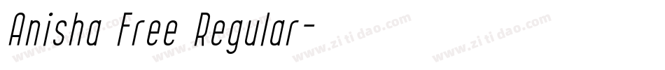 Anisha Free Regular字体转换
